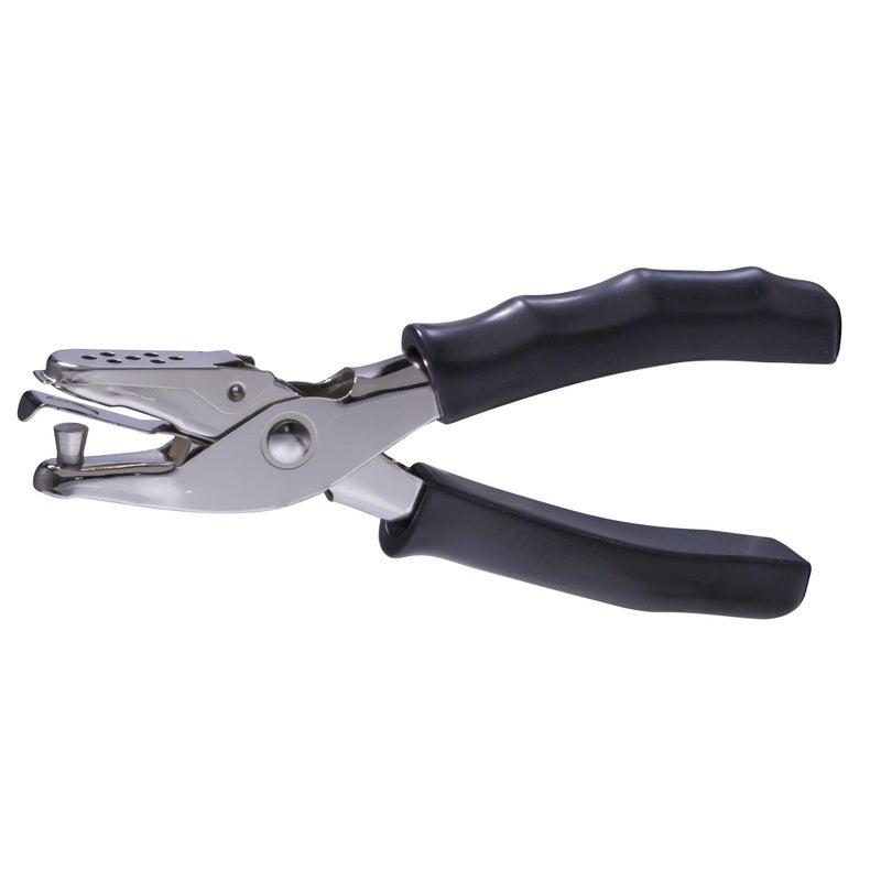 Officemate 1 Hole Punch with Soft Grip Handle, 8 Sheet Capacity, Black (90083) - Image 1